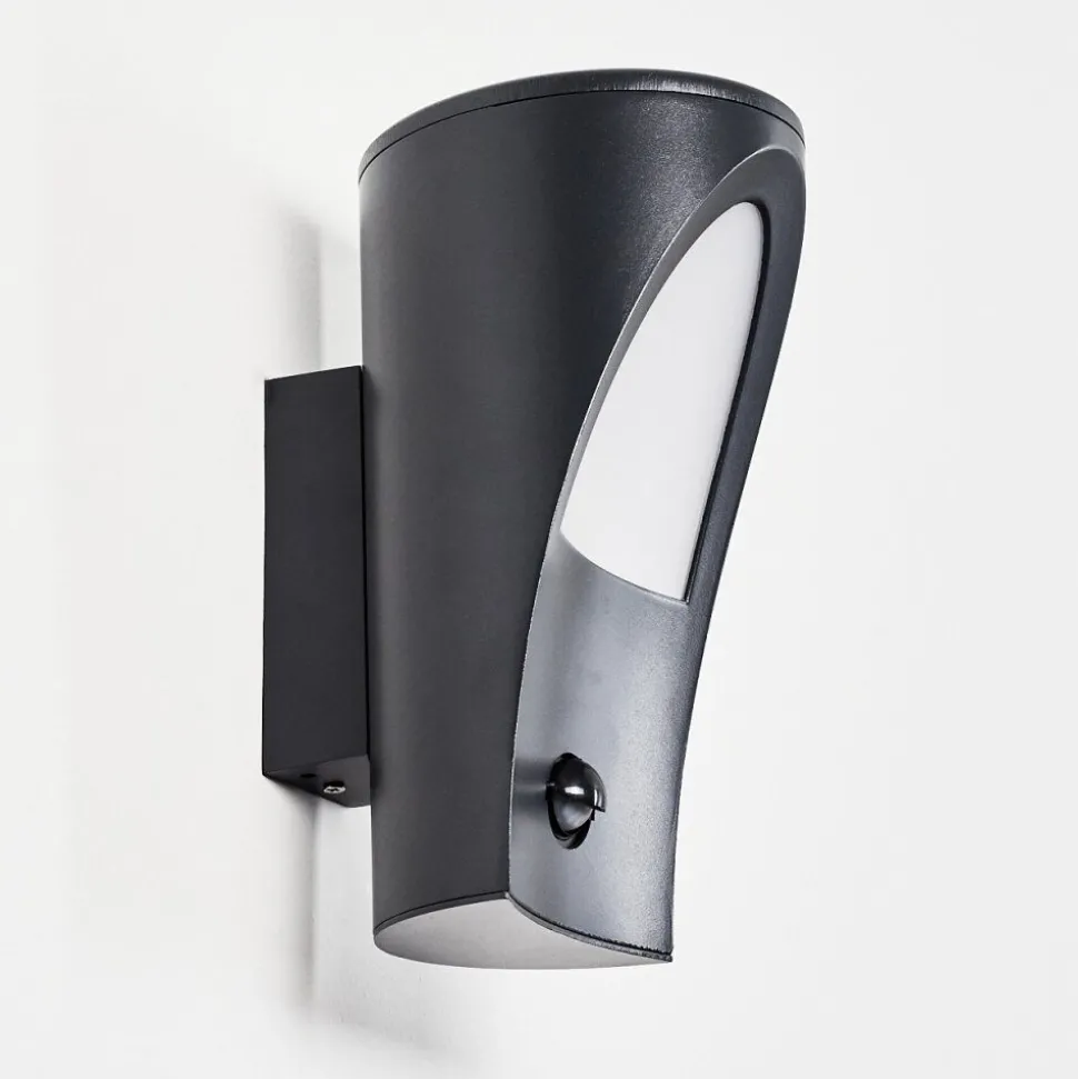 Applique Murale D'Exterieur Aria Anthracite, 1 Lumiere, Detecteur De Mouvement