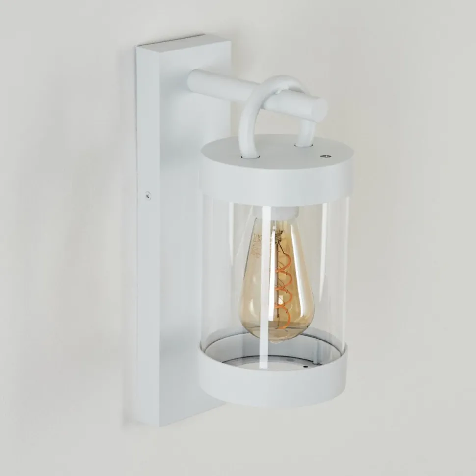 Applique Murale D'Exterieur Fulham Blanc, 1 Lumiere