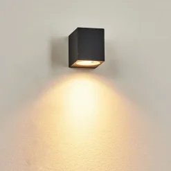 Applique Murale D'Exterieur Skaabu Noir, Blanc, 1 Lumiere