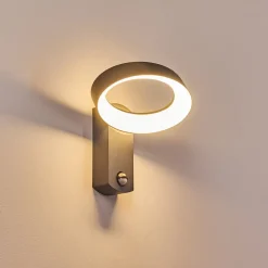 Applique Murale D'Exterieur Carinola Led Anthracite, 1 Lumiere, Detecteur De Mouvement