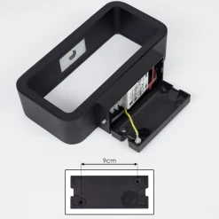 Applique Murale D'Exterieurstrandbyn Led Noir, 1 Lumiere