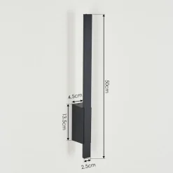 Applique Murale D'Exterieur Tydinge Led Anthracite, 1 Lumiere