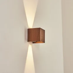 Applique Murale D'Exterieur Tamarin Led Anthracite, Brun, Couleur Bois, 1 Lumiere