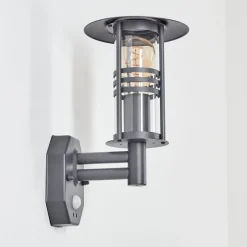 Applique Murale D'Exterieur Forli Anthracite, 1 Lumiere, Detecteur De Mouvement