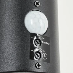 Applique Murale D'Exterieur Vinara Led Noir, 1 Lumiere, Detecteur De Mouvement