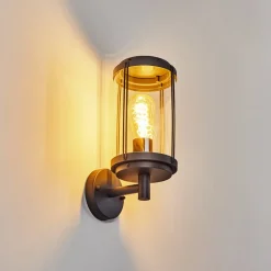 Applique Murale D'Exterieur Riola Anthracite, 1 Lumiere