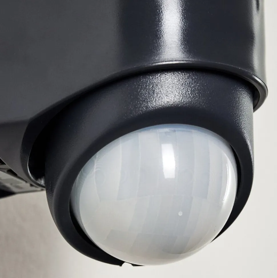 Applique Murale D'Exterieur Larvik Led Anthracite, 1 Lumiere, Detecteur De Mouvement