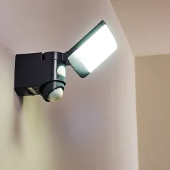 Applique Murale D'Exterieur Larvik Led Anthracite, 1 Lumiere, Detecteur De Mouvement
