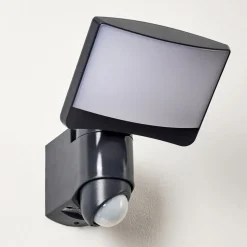 Applique Murale D'Exterieur Larvik Led Anthracite, 1 Lumiere, Detecteur De Mouvement