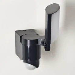 Applique Murale D'Exterieur Larvik Led Anthracite, 1 Lumiere, Detecteur De Mouvement