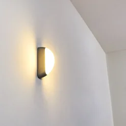 Applique Murale D'Exterieur Arvier Led Gris, 1 Lumiere