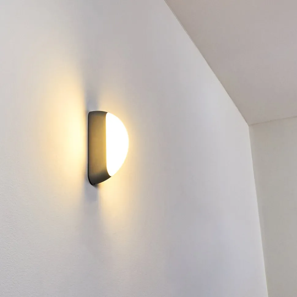 Applique Murale D'Exterieur Arvier Led Gris, 1 Lumiere