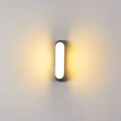 Applique Murale D'Exterieur Arvier Led Gris, 1 Lumiere