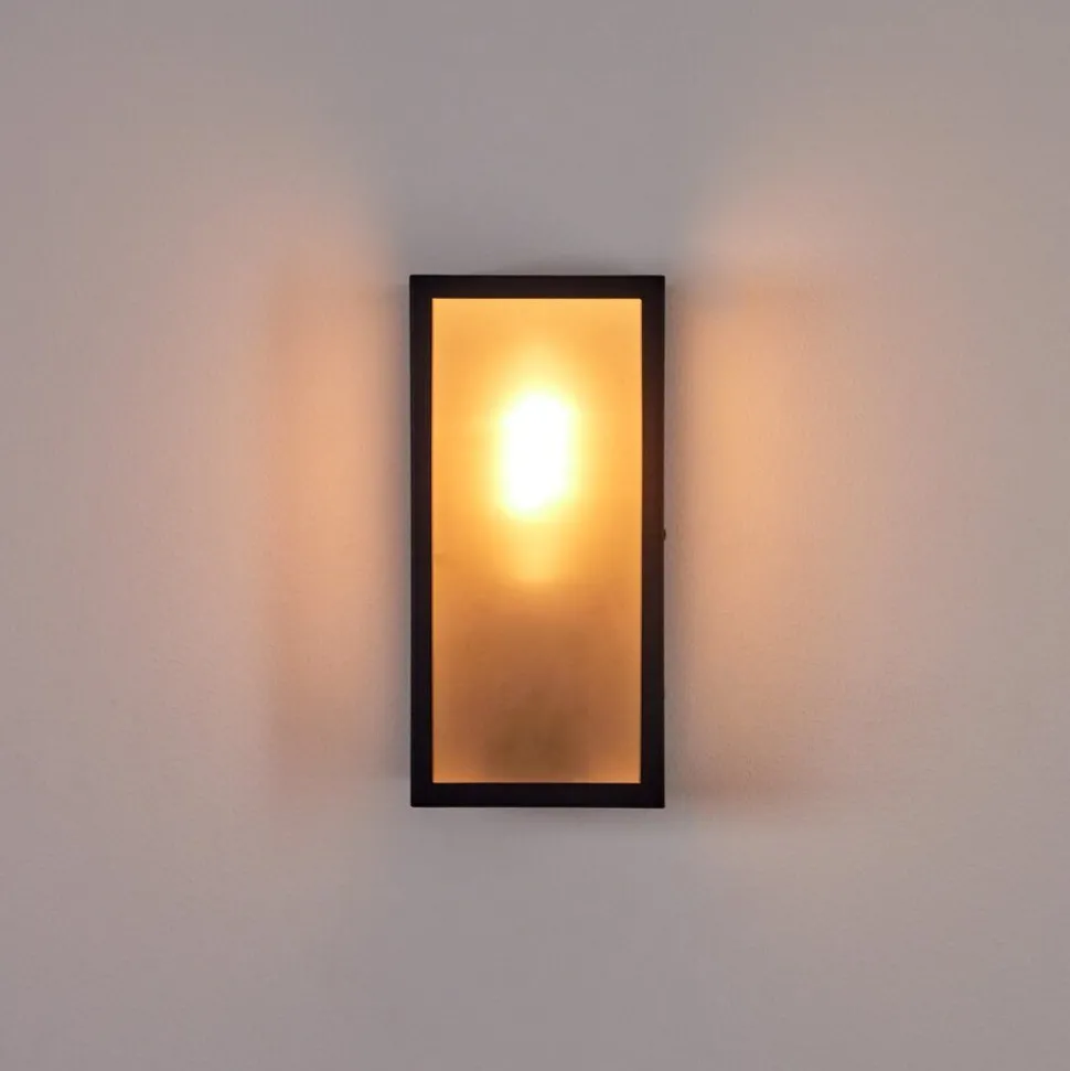 Applique Murale D'Exterieur Hakkas Noir, 1 Lumiere