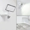 Applique Murale D'Exterieur Loit Led Blanc, 1 Lumiere, Detecteur De Mouvement