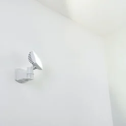 Applique Murale D'Exterieur Loit Led Blanc, 1 Lumiere, Detecteur De Mouvement