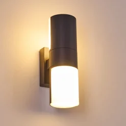 Applique Murale D'Exterieur Baulund Led Anthracite, 1 Lumiere
