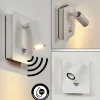 Applique Murale D'Exterieur Saeter Led Blanc, 1 Lumiere, Detecteur De Mouvement