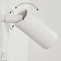 Applique Murale D'Exterieur Saeter Led Blanc, 1 Lumiere, Detecteur De Mouvement