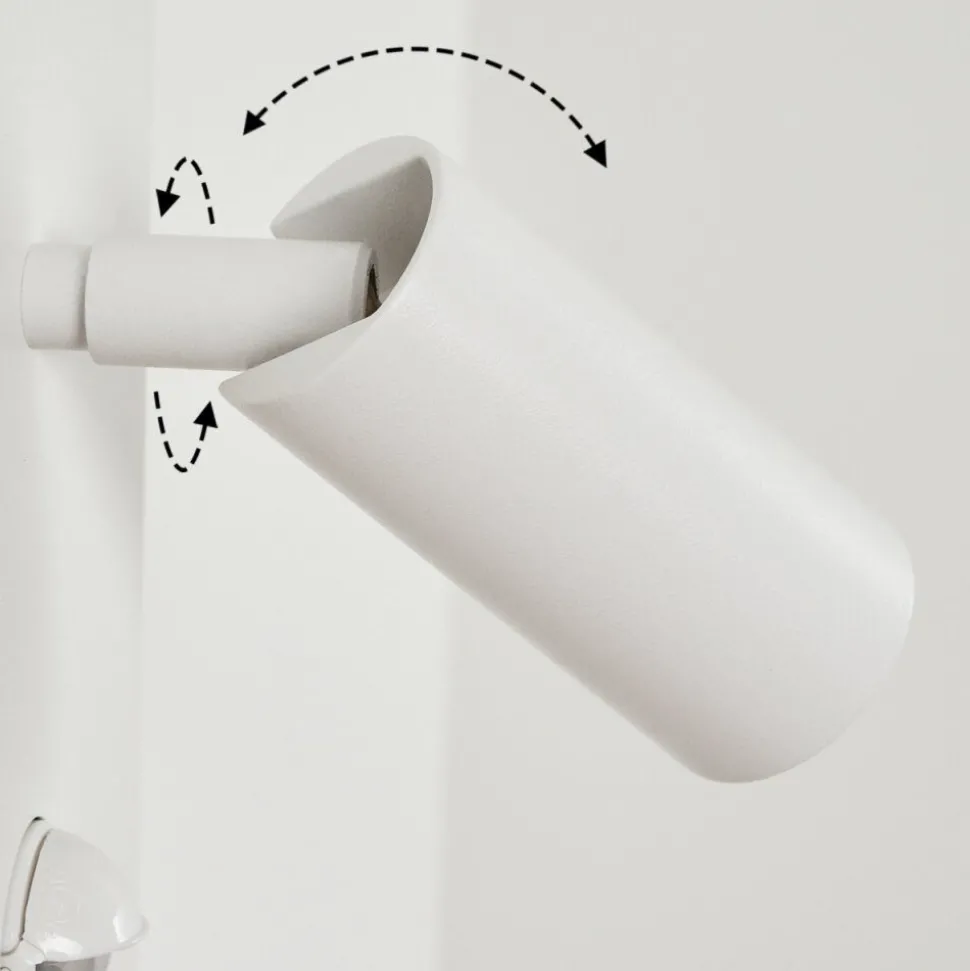 Applique Murale D'Exterieur Saeter Led Blanc, 1 Lumiere, Detecteur De Mouvement