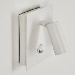 Applique Murale D'Exterieur Saeter Led Blanc, 1 Lumiere, Detecteur De Mouvement