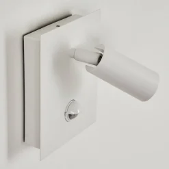 Applique Murale D'Exterieur Saeter Led Blanc, 1 Lumiere, Detecteur De Mouvement