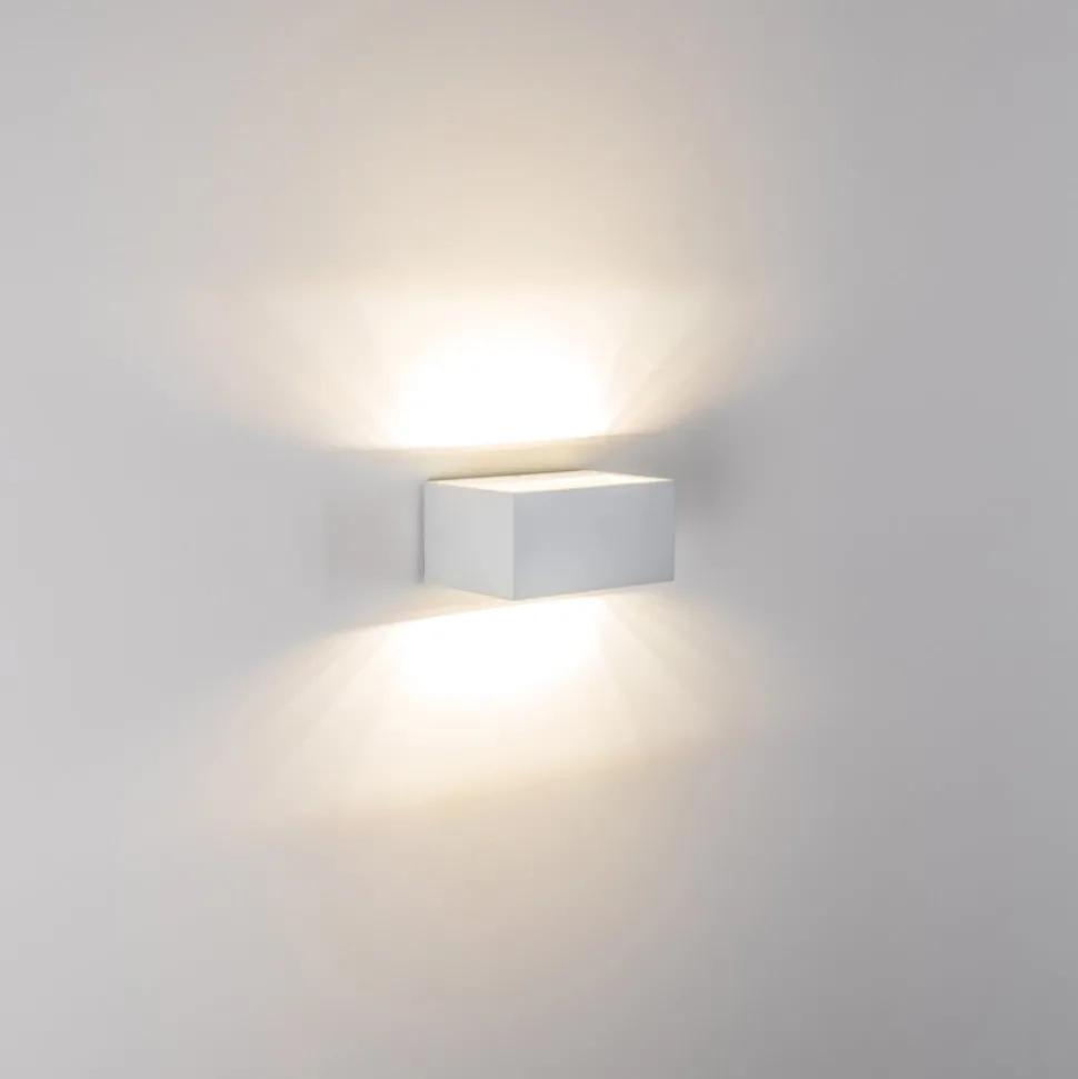 Applique Murale D'Exterieur Spider Led Blanc, 1 Lumiere