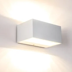 Applique Murale D'Exterieur Spider Led Blanc, 1 Lumiere