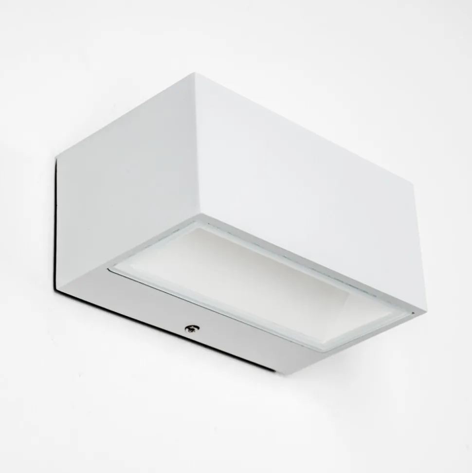 Applique Murale D'Exterieur Spider Led Blanc, 1 Lumiere