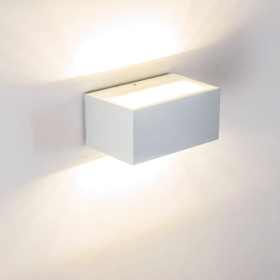 Applique Murale D'Exterieur Spider Led Blanc, 1 Lumiere
