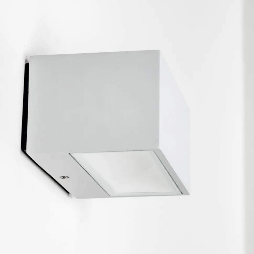 Applique Murale D'Exterieur Spider Led Blanc, 1 Lumiere