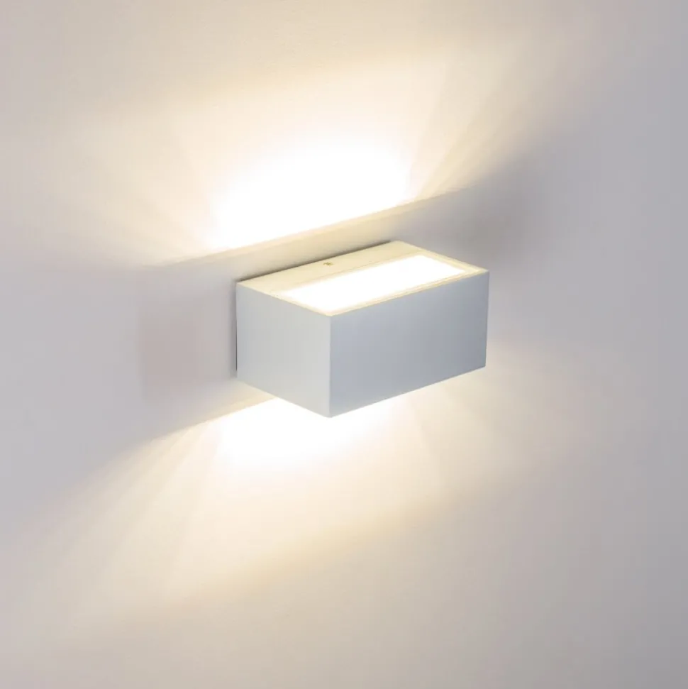 Applique Murale D'Exterieur Spider Led Blanc, 1 Lumiere