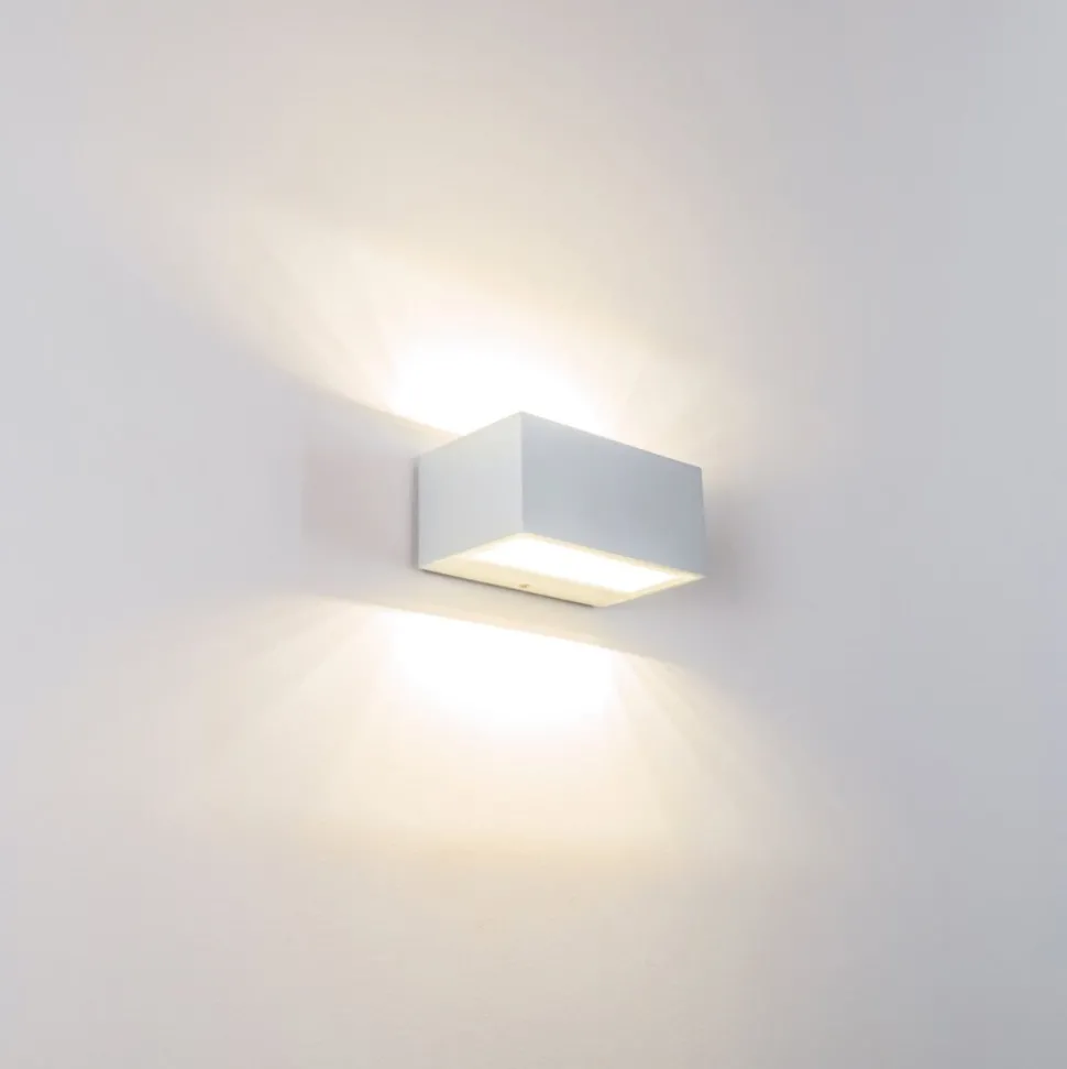 Applique Murale D'Exterieur Spider Led Blanc, 1 Lumiere