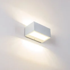 Applique Murale D'Exterieur Spider Led Blanc, 1 Lumiere