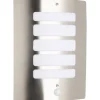 Applique Murale D'Exterieur Brilliant Gordy Argente, 1 Lumiere, Detecteur De Mouvement