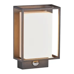 Applique Murale D'Exterieur Nordlux Nestor Led Noir, 1 Lumiere, Detecteur De Mouvement