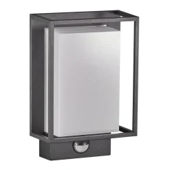 Applique Murale D'Exterieur Nordlux Nestor Led Noir, 1 Lumiere, Detecteur De Mouvement