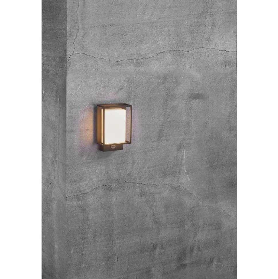 Applique Murale D'Exterieur Nordlux Nestor Led Noir, 1 Lumiere, Detecteur De Mouvement