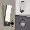 Applique Murale D'Exterieur Maseru Led Anthracite, 1 Lumiere, Detecteur De Mouvement