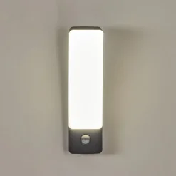Applique Murale D'Exterieur Maseru Led Anthracite, 1 Lumiere, Detecteur De Mouvement