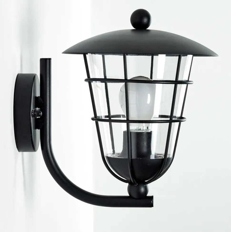 Applique Murale D'Exterieur Sonvil Noir, 1 Lumiere