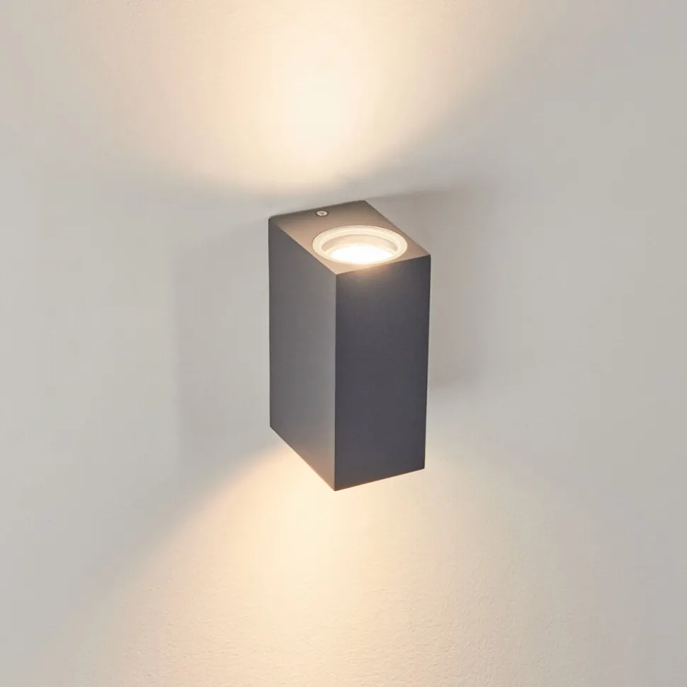 Applique Murale D'Exterieur Kingstown Anthracite, 2 Lumieres