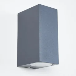 Applique Murale D'Exterieur Kingstown Anthracite, 2 Lumieres