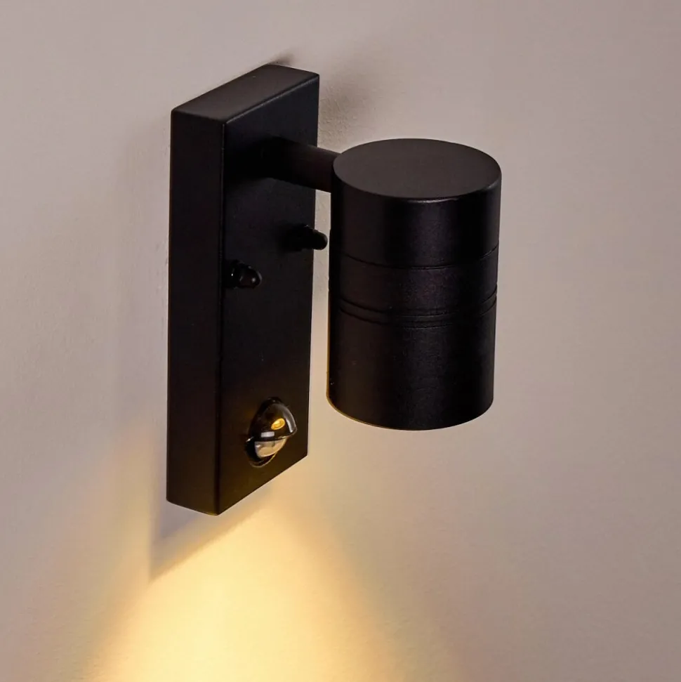 Applique Murale D'Exterieur Froslev Led Noir, 1 Lumiere, Detecteur De Mouvement