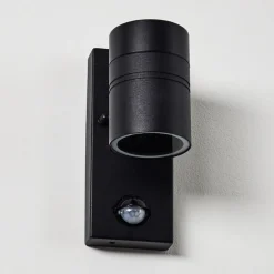 Applique Murale D'Exterieur Froslev Led Noir, 1 Lumiere, Detecteur De Mouvement