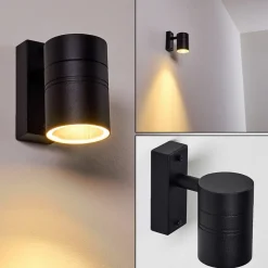 Applique Murale D'Exterieur Froslev Led Noir, 1 Lumiere