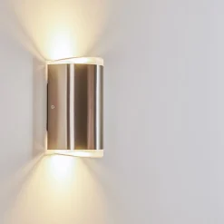 Applique Murale D'Exterieur Rumar Led Acier Inoxydable, 1 Lumiere