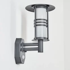 Applique Murale D'Exterieur Forli Anthracite, 1 Lumiere, Detecteur De Mouvement