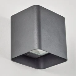 Applique Murale D'Exterieur Vikom Led Anthracite, 2 Lumieres