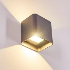 Applique Murale D'Exterieur Vikom Led Anthracite, 2 Lumieres